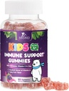 Immune Support Gummies for Kids with Vitamin C, Zinc & Echinacea - Children's Daily Immune Health Support Gummy Supplement, Ages 4 and Up, Natures Kid's Vitamins Gluten-Free & Non-GMO - 120 Gummies