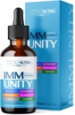 Total Immune 6-in-1 Liquid Multivitamin Supplement | 100% Daily Zinc, Vitamin D3, Vitamin C Immunity Drops Vitamin Liquid | Elderberry, Echinacea, Ginger Support for Adults & Kids | 4 oz Passion Fruit