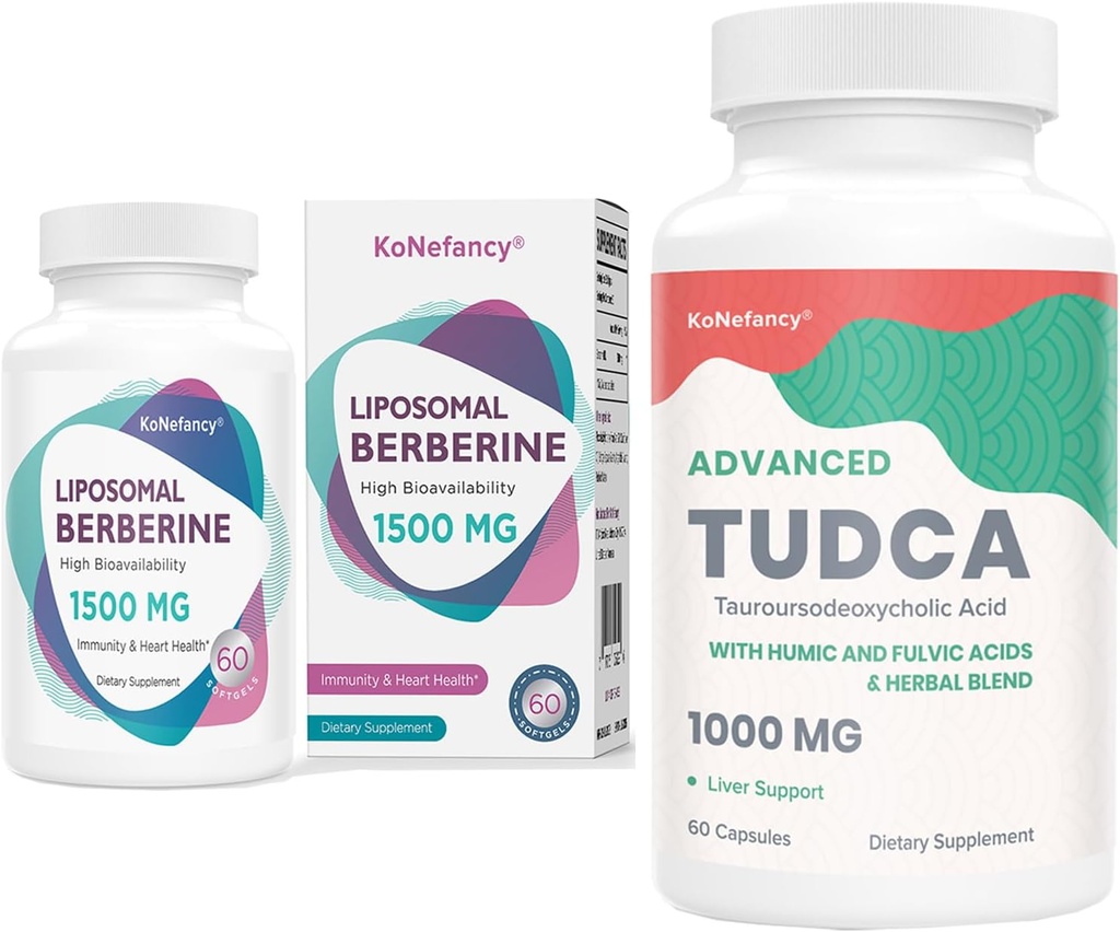 Optimize Your Health with TUDCA Complex and Liposomal Berberine 1500mg Bundle
