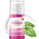 Phyto Estrogen Cream for Women with Wild Yam | Plant Based Hot Flash, Menopause & Menstrual Cycle Support | Black Cohosh, Dong Quai, Red Clover | 96 Topical Servings | 4oz Pump | Vegan, Paraben-Free