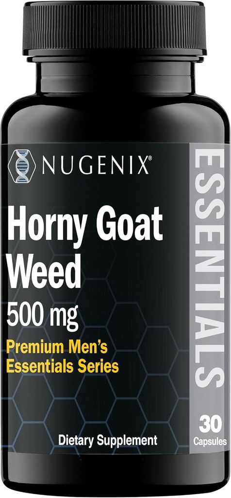 Nugenix Essentials Horny Goat Weed Extract - Epimedium Extract - 30 Capsules