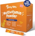 Zesty Paws 10-in-1 Dog Multivitamin - Gut, Immune, Joint, Skin & Coat Support, and More - Dog Vitamins and Supplements Powder - Pet Supplements with Omega Fish Oil & VitaFiber - Salmon - 30 Ct