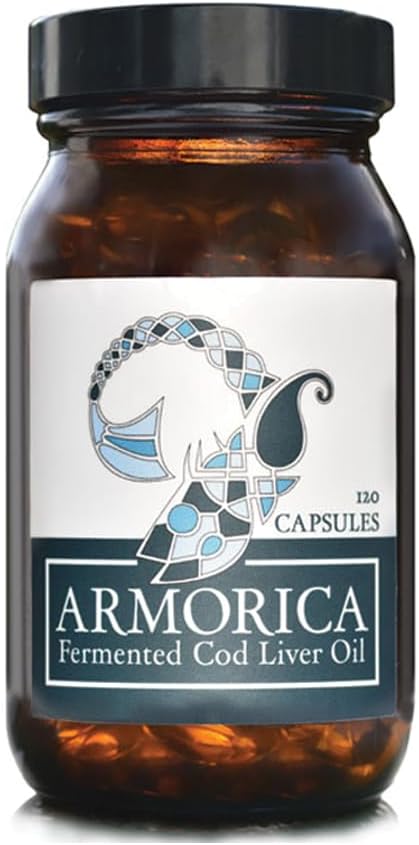 Fermented Cod Liver Oil - Cold Processed, Lacto-Fermented & Raw Cod Liver Oil - Made Exclusively with Atlantic Cod (Unflavoured, 120 Capsules)