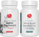 Zen Haus Iodine and Immune Bundle - 12.5 mg Iodine Complex with The Immune and Respiratory Support Formula