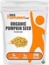 BulkSupplements.com Organic Pumpkin Seed Powder - Pumpkin Supplement, from Organic Pumpkin Seeds, Pumpkin Powder - Vegan & Gluten Free, 5g per Serving, 1kg (2.2 lbs) (Pack of 1)