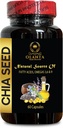 chia Seeds Extract - CHIA Seed - Energy Booster, antioxidant Vitamins Supplements, chia Seeds Omega 3 and Fiber, chia Seeds superfood salvia hispanica - 1 Bottle 60 Softgels