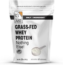 It's Just! - 100% Whey Protein Concentrate, Grass-Fed Pasture Raised, Made in Australia, RBST/rBGH Hormone Free, Premium WPC-80, No Added Flavors (Grass-Fed Unflavored, 1.25 Pound)