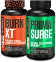 Jacked Factory Fat Burner & Testosterone Booster Stack for Men - Burn-XT Thermogenic Fat Burner & PRIMASURGE Testosterone Booster for Men