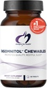 Designs for Health Insomnitol Chewables - Chewable Melatonin - 200mg L-Theanine, 5-HTP, Vitamin B6 + Inositol - Delicious Lemon Flavored Supplement - Vegan (60 Tablets)