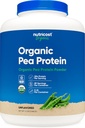 Nutricost Organic Pea Protein Isolate Powder (5LBS) - Unflavored, Certified USDA Organic, Protein from Plants, Vegetarian Friendly, Gluten Free, Non-GMO