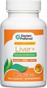 DOCTORS' PREFERRED Liver+ Revive & Restore 10-in-1 Formula with Clinically Validated 4’Liver and Milk Thistle | 60 Capsules