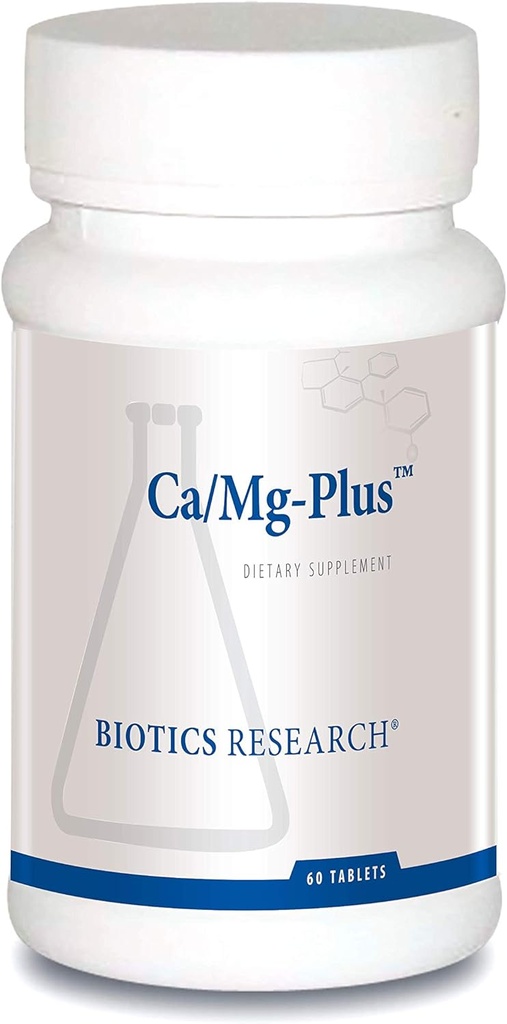 Biotics Research CaMg-Plus Calcium Magnesium Supplement with Parathyroid, Aids in Bone and Dental Health, Muscle Relaxation, Supports Cardiovascular Health, Thyroid Support 60 Tablets