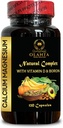 Calcium Magnesium Complex - Calcium Magnesium Phosphorus with Vitamin D-3 & Boron, Manganese Citrate, Support Supplements for Women & Men, for Muscles & Energy - 1 Bottle 120 Capsules