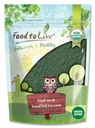 Food to Live Organic Spirulina Powder, 4 Ounces – Non-GMO, Kosher, Raw Blue-Green Algae, Vegan Superfood, Bulk, Non-Irradiated, Pure Vegan Green Protein, Rich in Vitamins & Minerals, Great for Drinks