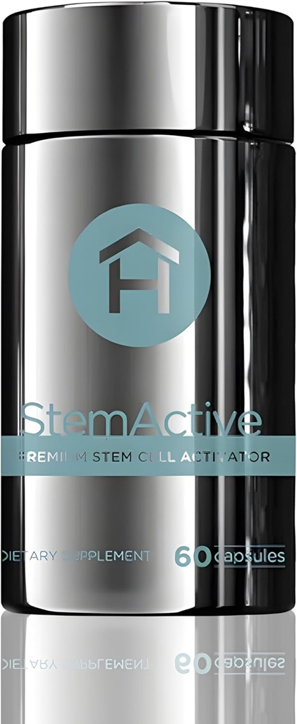 StemActive Stem Cell Support Supplement - 60 Capsules - Boost Circulating Stem Cells - Premium Stem Cell Activator - Madagascan Aloe Macrolada - Blue-Green Algae