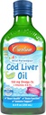 Carlson - Kid's Cod Liver Oil, 550 mg Omega-3s, Vitamins A & D3, Wild Norwegian, Bubble Gum, 250 mL