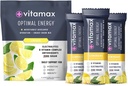 Optimal Energy - Lemonade - Sugar Free Hydration Recovery Powder Stick Packs | B Vitamin Complex Electrolyte Drink Mix | Easy Open Single-Serving | Non-GMO | 30 Servings