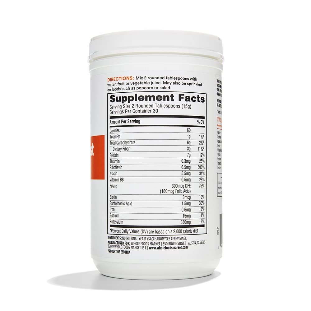 365 by Whole Foods Market, Nutritional Yeast, 15.9 Ounce (Pack of 2)