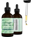 360 Nutrition Liquid Collagen + Aloe Drops | Natural Detox, Radiant Skin, Cleansing and Digestion Support | 60 Servings Per Container (Collagen + Aloe)