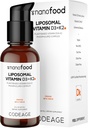 Codeage Liquid Vitamin D3 K2 Supplement, Liposomal Vitamin D Cholecalciferol, Menaquinone MK-7, Liquid Vitamin K - Vegan & Non-GMO - No Sugar - 2 fl oz