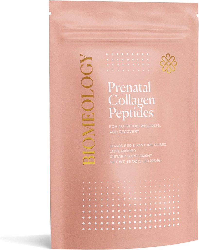Prenatal Collagen Peptides - Grass-Fed Collagen Protein, with Glycine & Amino Acids for Pregnancy & Postpartum - Help Digestion, Immune Health, Pelvic Floor, & Postpartum Recovery (16 oz.)