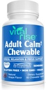 Magnesium & Ashwagandha Chewable Tablets for Adults – High Absorption Magnesium Stress Support Supplement – Gluten-Free, Vegan, Non-GMO, Grape-Flavored (60 Count)