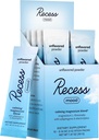 Recess Mood Powder, Magnesium L-Threonate Blend with Passion Flower, L-Theanine, Electrolytes, Magnesium Calm Support Powder Supplement - Unflavored-Pack of 10
