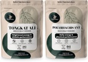 Jungle Powders Tongkat Ali for Men 200:1 Extract 282 Servings, Black Ant Powder 30:1 94 Servings 5oz of Filler Free Longjack Root & Black Ant Supplement Traditional Mens Health Support for Drive