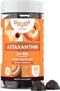 Chewable Astaxanthin Gummies - Natural Astaxanthin 24mg Antioxidant Supplement - Vegan, Non-GMO, Sugar-Free, Gluten-Free, Soy-Fee, 3rd Party Lab Tested - 2 Month Supply (60 Gummies)