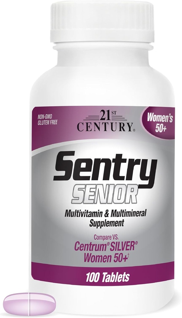 21st Century Sentry Senior Women 50 Plus Tablets, 100 Count (27542)