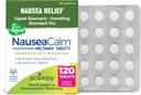Boiron NauseaCalm Relief for Upset Stomach, Nausea, and Vomiting Due to Stomach Flu, Overindulgence, or Motion Sickness - Non-Drowsy - 120 Count (2 Pack of 60)
