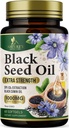 Black Seed Oil Softgels 1000mg - Premium Nigella Sativa Blackseed, Pure Natural Black Cumin Seed Oil & Antioxidant for Skin & Immune Support - Non GMO, Bottled in USA Supplement - 60 Softgels