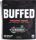 Energy Powder Stick Packs, Drink Mix | Clean, Healthy Boost Packets | 150mg Caffeine + Hydration | Nootropics, Organic Mushrooms, B-Vitamins, Electrolytes | 30 Pack-Pineapple Thrash
