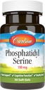Carlson - Phosphatidyl Serine, 100 mg, Non-GMO, Brain Function, 30 Softgels