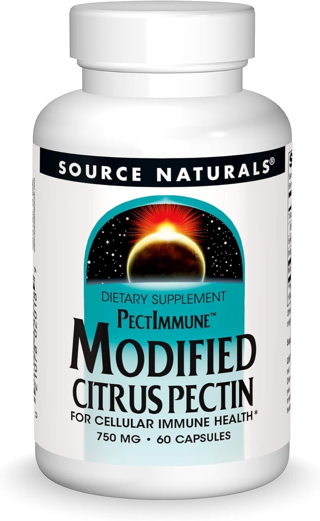 Source Naturals PectImmune, Modified Citrus Pectin, For Cellular Immune Health*, 750mg - 60 Capsules