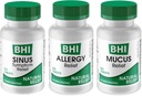 MediNatura BHI Multi Symptom Flare-Up Defense Bundle Sinus Relief Tablets (100) Mucus Relief Tablets (100) + Allergy Relief Tablets (100) Homeopathic Relief - Fast-Acting, Quick-Dissolve