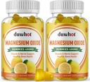 Magnesium Oxide Gummies 400mg, Magnesium Oxide Chewable Supplement for Adults & Kids, Nerve, Muscle, Bone & Heart Support, Non GMO, Pectin, Vegan, 120