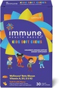 Kids Soft Chews with Wellmune® | Natural Beta Glucan Supplement for Immune Support & Daily Wellness | Allergen-Free & No Added Sugar | Tutti-Frutti Flavor, 30 Soft Chews