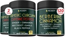 Bundle 7in1 Turmeric Curcumin & 7in1 Berberine HCl 97% Supplement