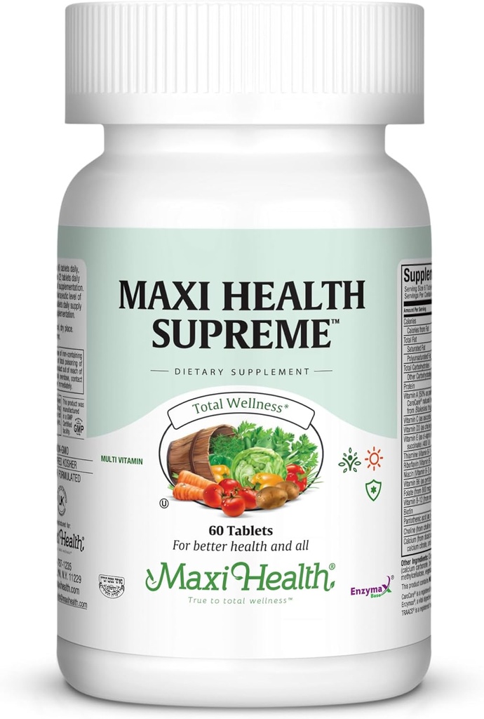 Multivitamin for Men & Women – Supreme High Potency Daily Multi with Minerals, CoQ10 & Antioxidants – Energy, Immune Support, Bone, Heart & Wellness – Vitamin A, C, D, E, B12, B6 & Biotin 60 Count