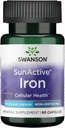Swanson Sunactive Non-Irritating Iron 15 Milligrams 90 Capsules