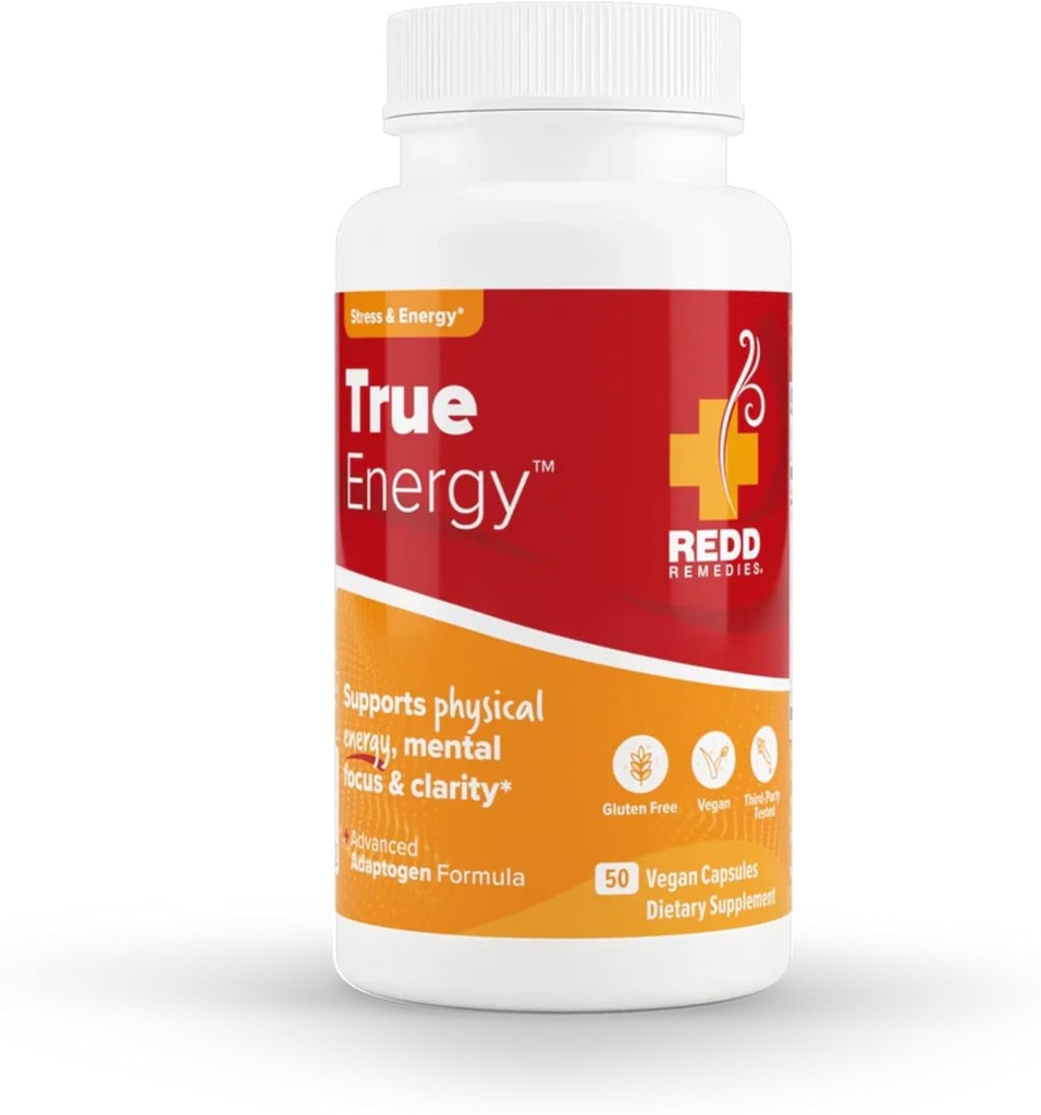 Redd Remedies, True Energy, Supports Energy Production and Stamina, 50 Vegan Capsules