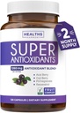 Super Antioxidants Supplement for Women & Men - High Potency Herbal & Fruit Blend with Acai, Goji, Pomegranate, Elderberry & Resveratrol for Skin Care & Immune Support - Vegan & Non-GMO - 120 Capsules