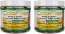 Organic Flaxseed Fiber + Probiotic Gummies | Constipation Relief & Regularity Without The Cramp for Adults, Soluble & Insoluble Triple-Fiber Vegan Gummies - 60 Servings