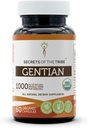Secrets of the Tribe Gentian 60 Capsules, 1000 mg, USDA Organic Responsibly farmed Gentian (Gentiana Lutea) Dried Root (60 Capsules)