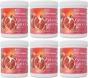 Umeken Pomegranate Balls, Chewable Supplement with Natural Vitamins, Minerals, Citric Acids & Tannins, Japanese Pomegranate Supplements for Women, 1 Year Supply, 360 Count Bottle, Pack of 6