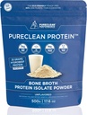 PureClean Protein – 500g Beef + Collagen Isolate Powder | Zero Fillers | Rich in EAAs, BCAAs, Glycine & Proline for Muscle, Joints & Gut | Premium Grass-Fed Swedish HydroBEEF™ | Organic Unflavored