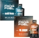 Frog Fuel Power Regular Protein & Ultra Pre Workout Shot Bundle, 1500mg Beta Alanine, 15g Protein Nano-Hydrolyzed Grass Fed Collagen, Pre & Post Workout, 1.2 oz Packets, 48 Pack