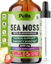Pella Nutrition Sea Moss Drops with Bladderwrack – 4X Faster Absorption Than Irish Sea Moss Gel Superfood, Gummies, and Capsules – Digestive & Immune Support Supplement (Strawberry Lime, 60mL)