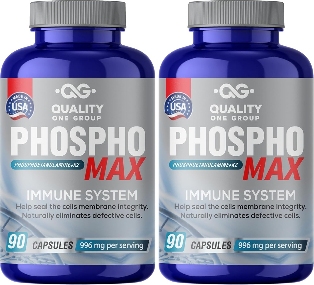 Fosfoetanolamina - Unique Blend of Phosphoethanolamine to Boost Your Immune System- Natural Fosfoetalonamina, 26 Years of Researched Formulation - 180 Capules